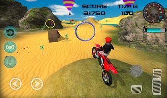 Racing Moto Beach Jumping Games syot layar 2