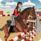 Crazy Horse Jumping & Racing Stunts Game أيقونة