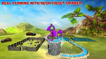 Fidget Spinner Tractor Farming poster