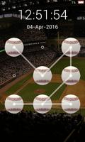 screen lock baseball pattern plakat