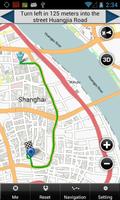 Shanghai Map Affiche