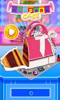 Kosmetische Handtasche Kuchen Maker! Trendige Mode Plakat