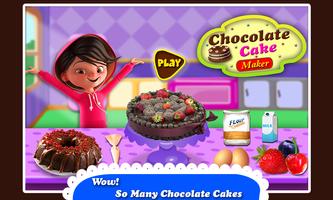 Zwarte Woud Chocolade Cake Maker! Koken Spel-poster