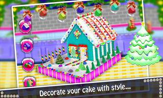 Gingerbread House Cake Maker! DIY Kookspel screenshot 3