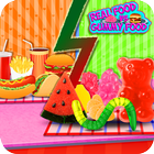 Gummy Food vs Real Food Challenge Spiel Zeichen
