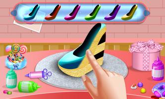 2 Schermata Edible Princess Shoe Cake Maker! DIY Cooking Game