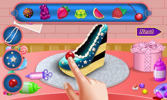 可爱公主鞋蛋糕制造商！ DIY烹饪游戏 截图 3