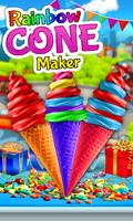 Rainbow Ice Cream Cone Cooking poster