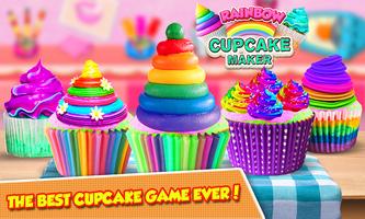 DIY Regenbogen-Kuchen-Maker - Kinder-Spiel Kochen Plakat