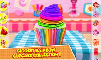 DIY Rainbow Cupcake Maker - Kids Cooking Game スクリーンショット 2