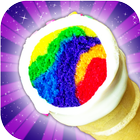Unicorn Rainbow Ice Cream Cone Cupcake Cooking আইকন