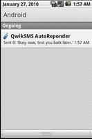 QwikSMS AutoResponder capture d'écran 1