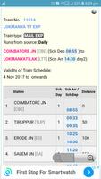 برنامه‌نما TrainStatus PNR عکس از صفحه