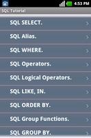 SQL Tutorial/Editor capture d'écran 1