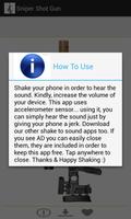 Sniper Shot - Motion Sensor capture d'écran 1