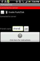 Voice Chat P2P (VOIP) تصوير الشاشة 1