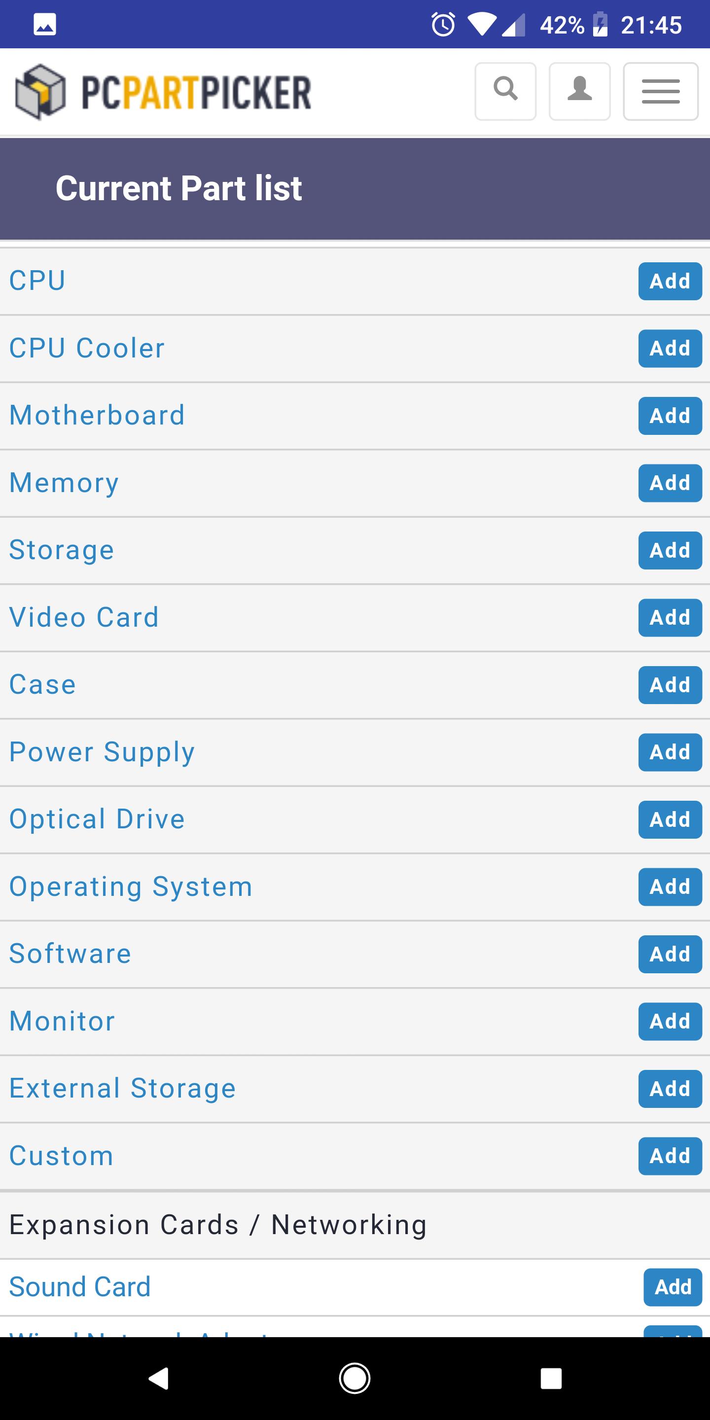 Pc part picker