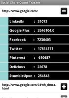 Social Share Count Tracker imagem de tela 3