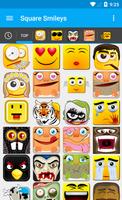 Square Smileys Affiche