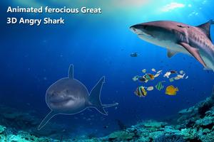 3D Angry Shark постер
