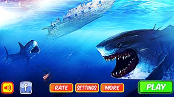 Blue Shark Hunter Whale: 3D 2017-2018 plakat