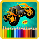 Cars Coloring free game icône