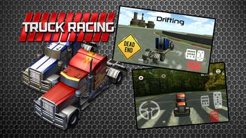 3D Highway Truck Race Game Affiche