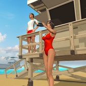 Beach Lifeguard Rescue آئیکن