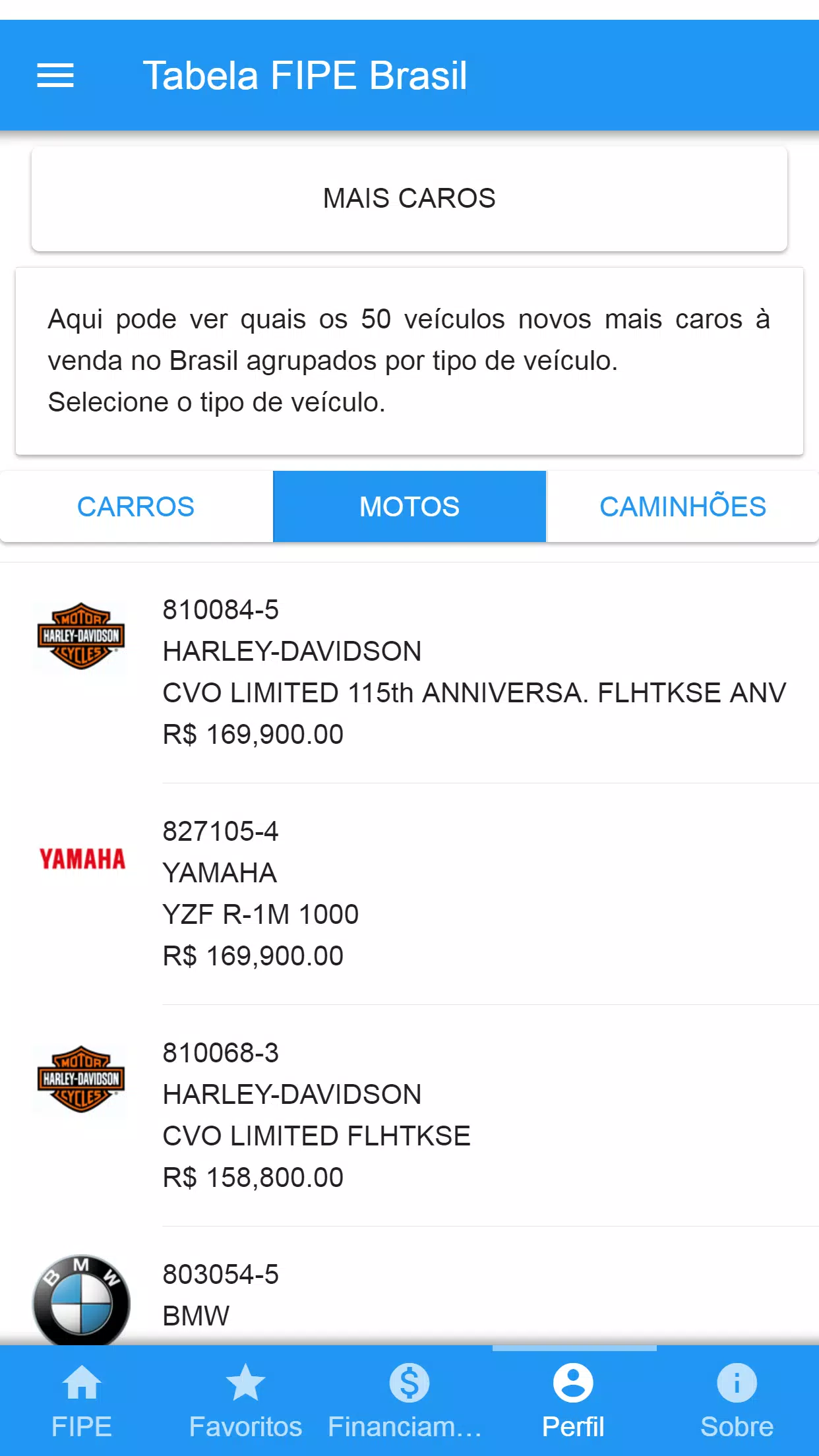 Tabela Fipe Brasil APK pour Android Télécharger