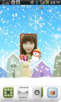 Christmas Frame Widget Fourth الملصق