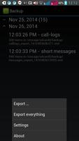Backup Contact/Sms/Call Logs capture d'écran 3