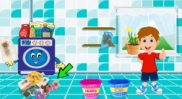 2 Schermata Kids Laundry Wash Cleaning Games 2018