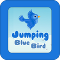 Jumping Blue Bird