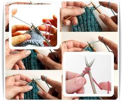 Aprenda a tricotar Cartaz