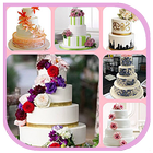 Décoration de gâteau mariage icône