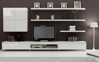 Shelves TV Furniture Interior পোস্টার