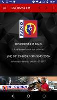 Rádio Rio Corda FM 104,9 โปสเตอร์