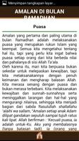 Amalan di Bulan Ramadhan تصوير الشاشة 1