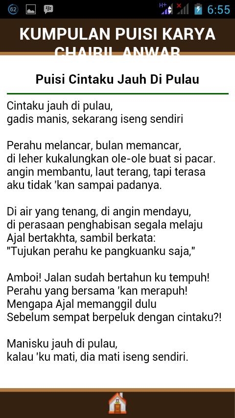 Dapatkan Gambar Puisi Karya Chairil Anwar For Android Apk Download Terkeren oleh Cikimm.com