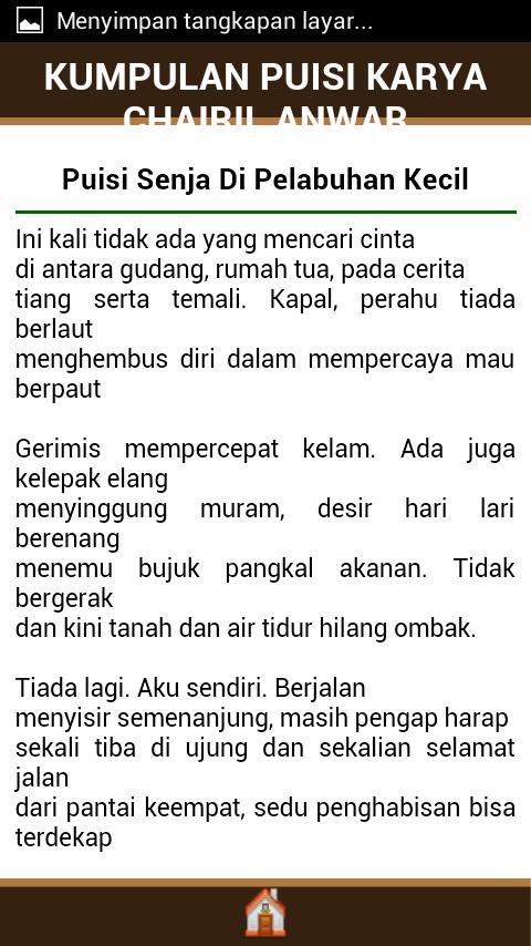 Free Gambar Puisi Karya Chairil Anwar For Android Apk Download Terupdate oleh www.cikimm.com