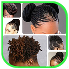 Coiffure femmes africaines icône