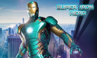 Super Iron Real Hero Fliegende Rettungs Mission Plakat