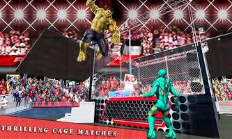 Superhelden Wrestling Fighting Arena Rache 2018 Plakat