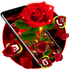 Shiny Red Rose Theme آئیکن