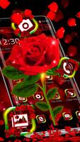 Shiny Red Rose Theme โปสเตอร์