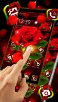 Shiny Red Rose Theme اسکرین شاٹ 1