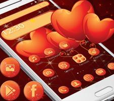Shiny Red Heart Love Theme screenshot 1