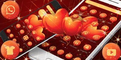 Shiny Red Heart Love Theme screenshot 3