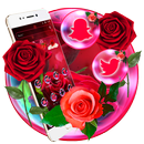 Shiny Red Rose Love Theme APK