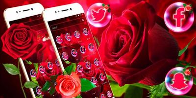 Shiny Red Rose Love Theme capture d'écran 3